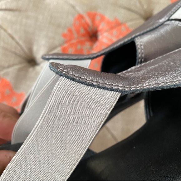 💎 TLC SILVER BLACK METTALIC CUT OUT SHOES! - Picture 15 of 15